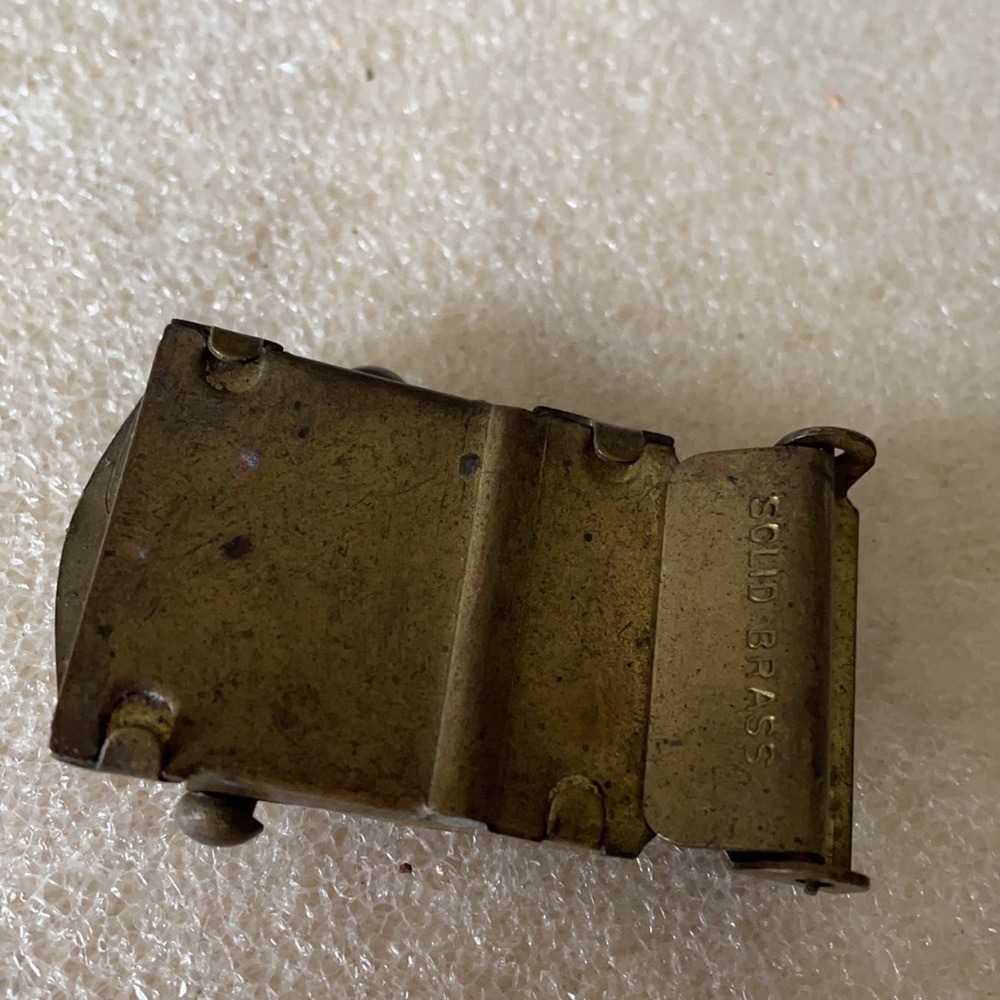 Antique Solid Brass Belt Buckles - image 2